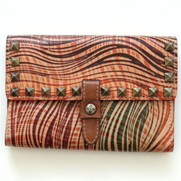 Patricia Nash Handbags - Patricia Nash Stud Colli Leather Flap Wallet NWTS